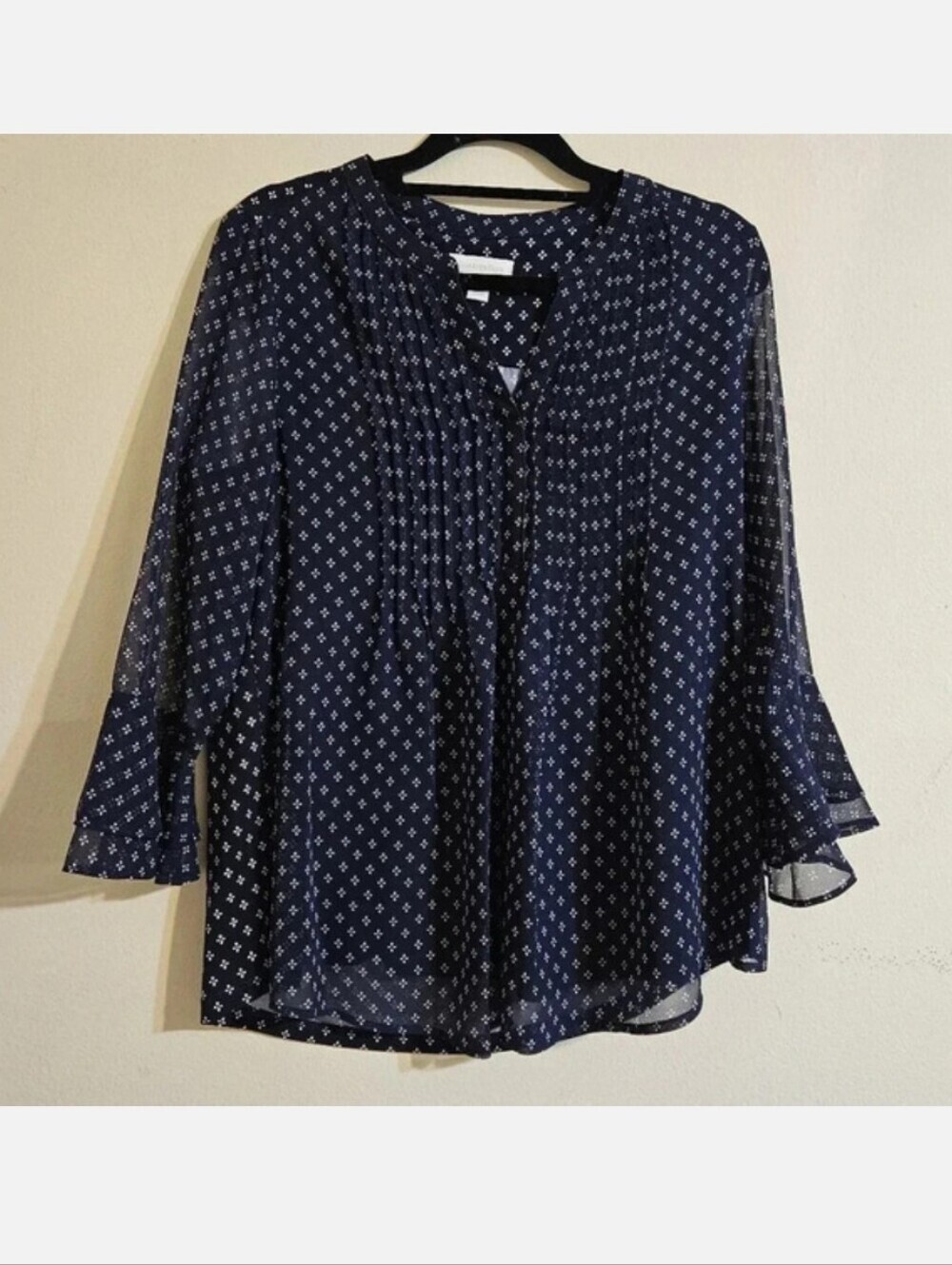 Charter Club Diamond Pintuck Blouse